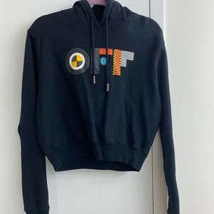 Off white logo print hoodie